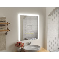 Зеркало с подсветкой для ванной комнаты Серино 110х110 см